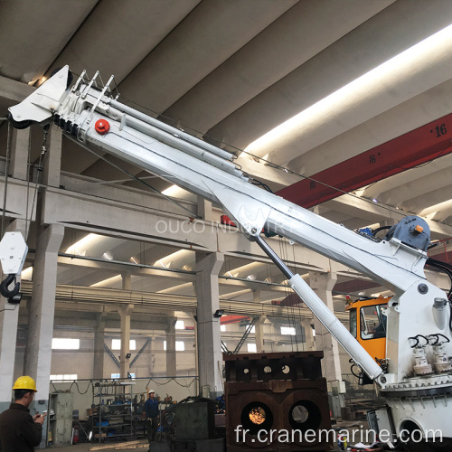 OUCO 3T30M Electro-hydraulique Crane marine, structure de boom télescopique